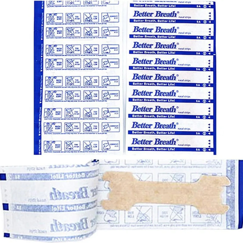 500/300/100Pcs Breath Nasal Strips Right Way Stop Snoring anti Snore Nose Strip Easier Better Breathing Good Sleeping Patches